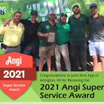 Junk Shot App of Arlington, VA Earns the 2021 Angi Super Service Award